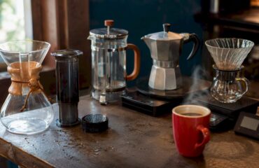 1786307474535_Various-home-coffee-brewing-devices-on-kitchen-counter Various home coffee brewing devices on kitchen counter